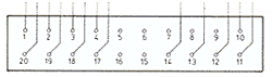 20 pin Philips A/V proprietary connector view and layout