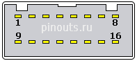 16 pin KIA monitor connector layout