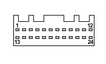 24 pin HeadUnit additional connector layout