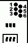 6 pin Motorola T192 cell phone proprietary connector view and layout