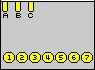 7 pin Nokia 7390 cell phone proprietary connector view and layout