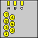 7 pin Nokia N73 cell phone proprietary connector view and layout