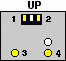 6 pin SENDO cell phone proprietary connector view and layout