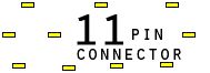 11 pin unspecified connector view and layout