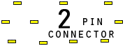 2 pin unspecified connector view and layout