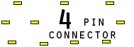 4 pin unspecified connector view and layout