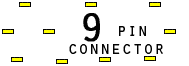9 pin unspecified connector view and layout