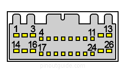 26 pin KIA amplifier connector layout