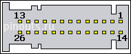 26 pin Volkswagen Head Unit Video connector layout