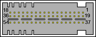 54 pin Ford APIM module connector layout