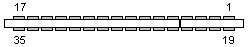 35 pin EDGE connector layout