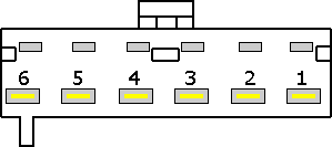 6 pin ATX AUX power connector layout