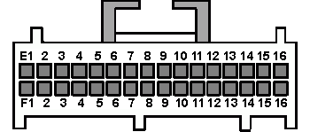 32 pin GM 12110115 connector layout
