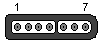 7 pin SNES proprietary female connector layout