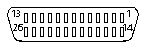 26 pin Sun AUI connector layout