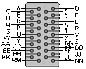 34 pin M/34 female connector drawing