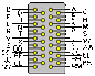 34 pin M/34 male connector drawing