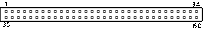 68 pin male connector drawing