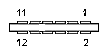 12 pin SNES EDGE proprietary connector drawing