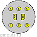 8 pin Sony Unilink proprietary connector drawing