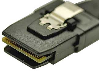 36 pin Mini-SAS SFF-8087 internal plug photo and diagram