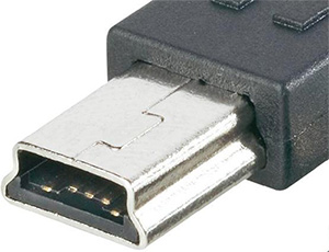 5 Pin Mini Usb Type B Plug Connector