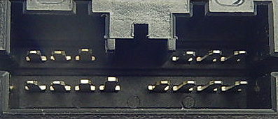 14 pin Mitsubishi Head Unit proprietary photo and diagram