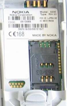 9 pin Nokia 7210 cell phone proprietary photo and diagram