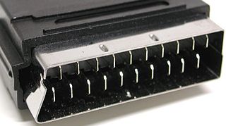 21 pin SCART male photo and diagram