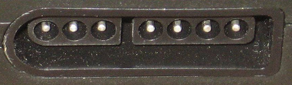 7 pin SNES proprietary female photo and diagram