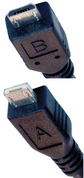5 pin Micro USB A, Micro USB B plug photo